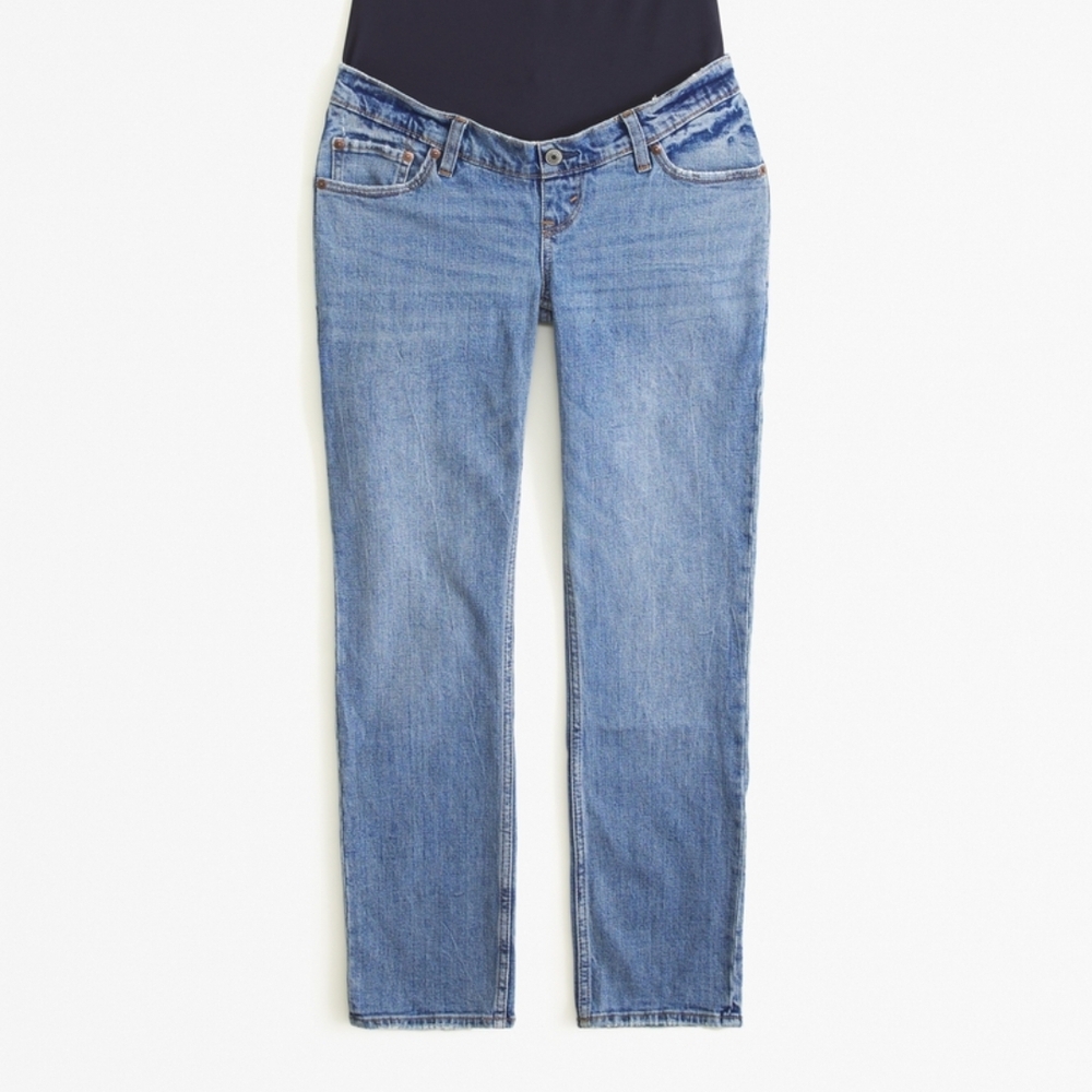 Abercrombie & Fitch Maternity Blue Straight Leg Jeans